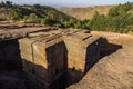 Lalibela, Ethiopia. Famous Rock-Hewn Church of Saint George - Bete Giyorgis Royalty Free Stock Photo