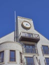 The Famous Rolex Clock at the rear of the Carnoustie Golf Hotel, overlooking the 18th Green at Carnoustie.