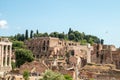 Famous Roman ruins in Rome Royalty Free Stock Photo