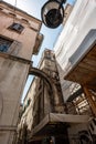 Famous Romanesque tower clock in Split, Croazia