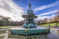 Famous Ross Fountain in West Princes Street Gardens in Edinburgh Royalty Free Stock Photo