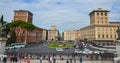 Famous roundabout of Piazza Venezia