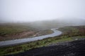 Famous route in Georgia called Georgian Military Road in Caucasus mountains