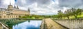 Famous Royal Monastery of San Lorenzo de El Escorial near Madrid, Spain Royalty Free Stock Photo