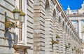 Royal Palace in Madrid in historic city center, the official residence of the Spanish Royal Family