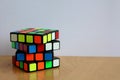 Rubik`s Magic 4x4 Speedcube on a Table Royalty Free Stock Photo