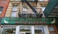 Famous Russ & Daughters appetizing store opened in 1914 in Lower East Side Royalty Free Stock Photo