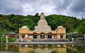 Famous Ryozen Kannon in Kyoto, Japan under the cloudy sky