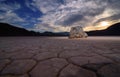 Famous Sailing Stones of Death Valley in California Royalty Free Stock Photo