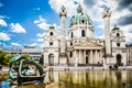 Famous Saint Charles's Church (Wiener Karlskirche) in Vienna, Austria Royalty Free Stock Photo