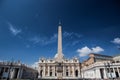 Famous Saint Peter& x27;s Square in Vatican, aerial view of the city Rome, Italy.