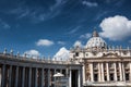 Famous Saint Peter& x27;s Square in Vatican, aerial view of the city Rome, Italy. Royalty Free Stock Photo