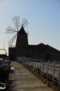 The famous saline of Trapani, Sicily