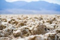 Famous salt formations at Devils Golf Course in Death Valley National Park, California, USA Royalty Free Stock Photo