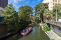 Famous San Antonio River Walk in Downtown San Antonio, Texas