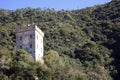 The famous San Fruttuoso Tower view, Genova, Liguria, Italy, Europe