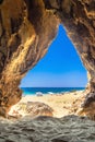 Famous sandy beach of Falasarna at the north west of Chania, Crete.