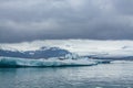 Here is the famous scenic spot in Iceland, Jagussarron Glacier Lagoon, large and small icebergs floating on the lake