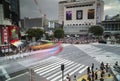 Famous scramble crossing in tokyo