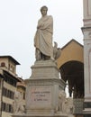Famous Sculpture of Dante Alighieri in Florence