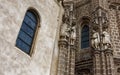 Famous sculpture of the monastery of San Juan de los Reyes de Toledo Royalty Free Stock Photo