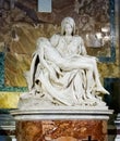 Famous sculpture Pieta of Michelangelo inside st. Peter Church i