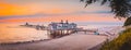 Sellin Pier at sunrise, Baltic Sea, Germany Royalty Free Stock Photo