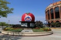 The Famous Shea Stadium Home Run Apple on Mets Plaza in front of Citi Field, home of major league baseball team the New York Mets Royalty Free Stock Photo