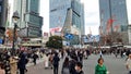 Famous shibuya crossing street in Tokio