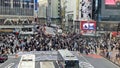 Famous shibuya crossing street in Tokio