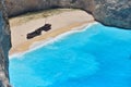 Famous shipwreck bay, Navagio beach, Zakynthos island, Greece. One of the most popular places on the planet Royalty Free Stock Photo