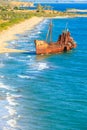 The famous shipwreck near Gythio Greece