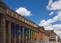 Shopping Mall named KÃÂ¶nigsbau Passagen in the city center Stuttgart in Germany with columns