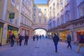 Famous shopping street Getreidegasse which is near to Wolfgang Amadeus Mozart birthplace