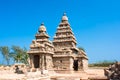 Famous shore temple at Mamallapuram Royalty Free Stock Photo