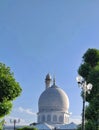 The famous Shrine of dargah Hazratbal in Srinagar Kashmir Royalty Free Stock Photo