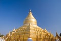 Famous Shwezigon pagoda Royalty Free Stock Photo