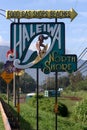 Famous sign to Hale'iwa, North Shore,Hawaii
