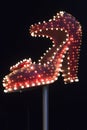 Famous silver slipper on Fremont Street