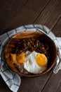 Yummy delicious famous sisig bowl Royalty Free Stock Photo