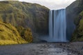 Famous Skogafoss waterfall on Skoga river. Iceland, Europe Royalty Free Stock Photo