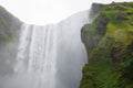 The famous Skogarfoss waterfall in the south of Iceland. Royalty Free Stock Photo