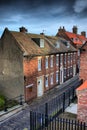 The famous smoking Henrietta Street Whitby, North Yorkshire UK