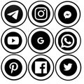 Famous social media icons