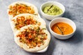 famous south Indian food Uthappam with chutney.