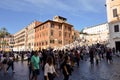 The famous Spanish Square in Rome