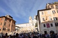 The famous Spanish Square in Rome