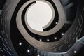 Famous spiral stairs in Oodi library, Helsinki.