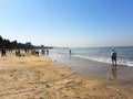 The splendid sea beach, Juhu beach in Mumbai, India