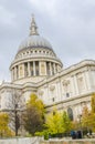 Famous St. Paul Cathedral in London Royalty Free Stock Photo